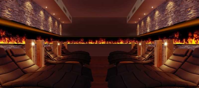 01 Endless-Effektfeuer im Wellness-Bereich
